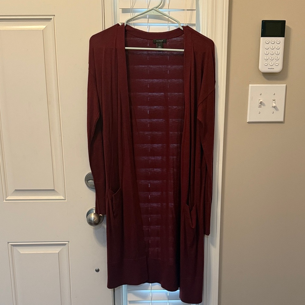 Halogen Deep Red Women's Cardigan